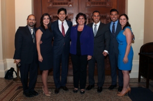 ANCA WR Outside of CA Senate Chambers with Senator de Leon After Passage of Artsakh Resolution